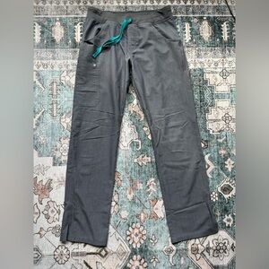 Figs Women’s Pants with Teal Drawstring